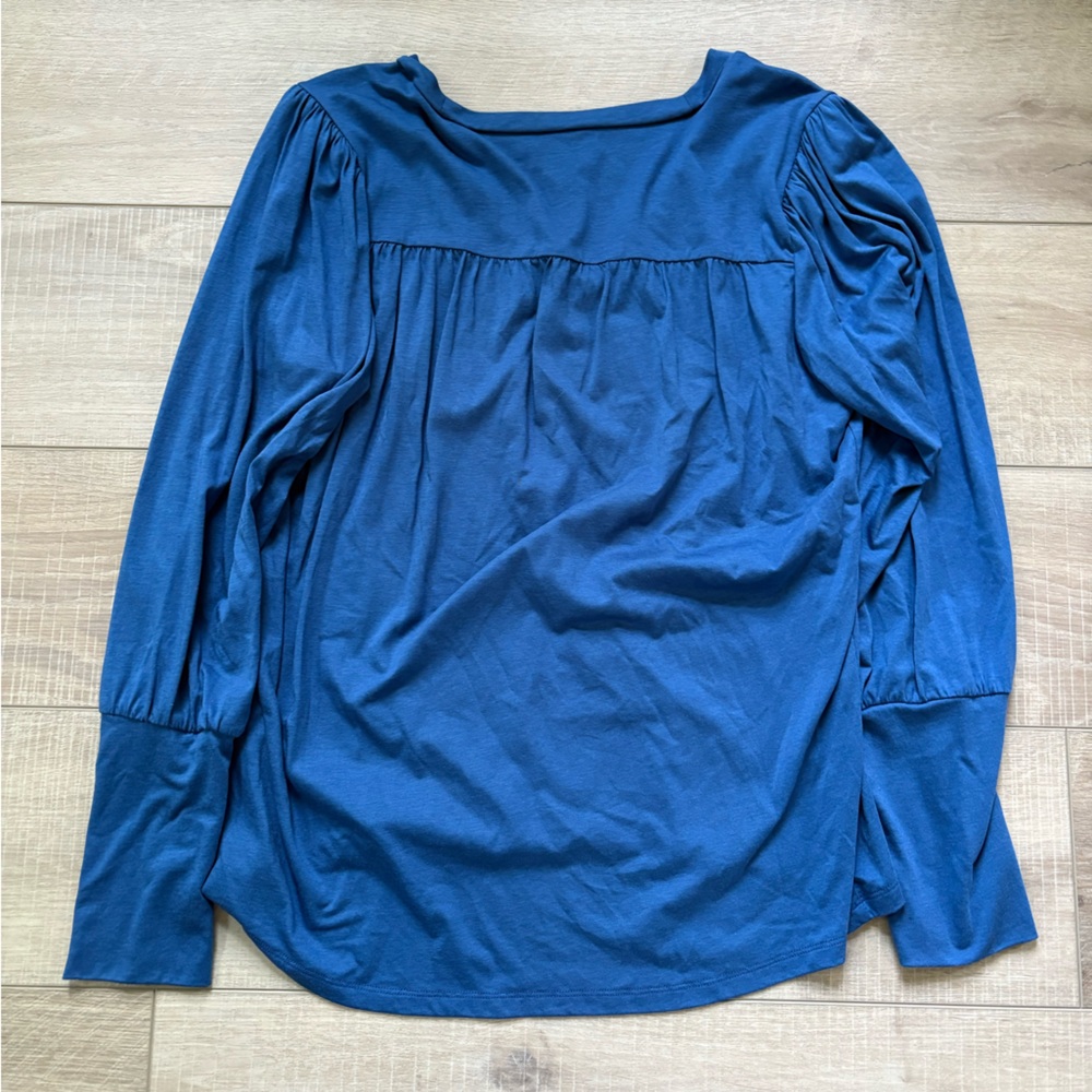 Sundance Deep Blue Long Sleeve Top - Picture 7 of 7